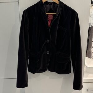 Lucky Brand Black Velvet Women's Jacket size L